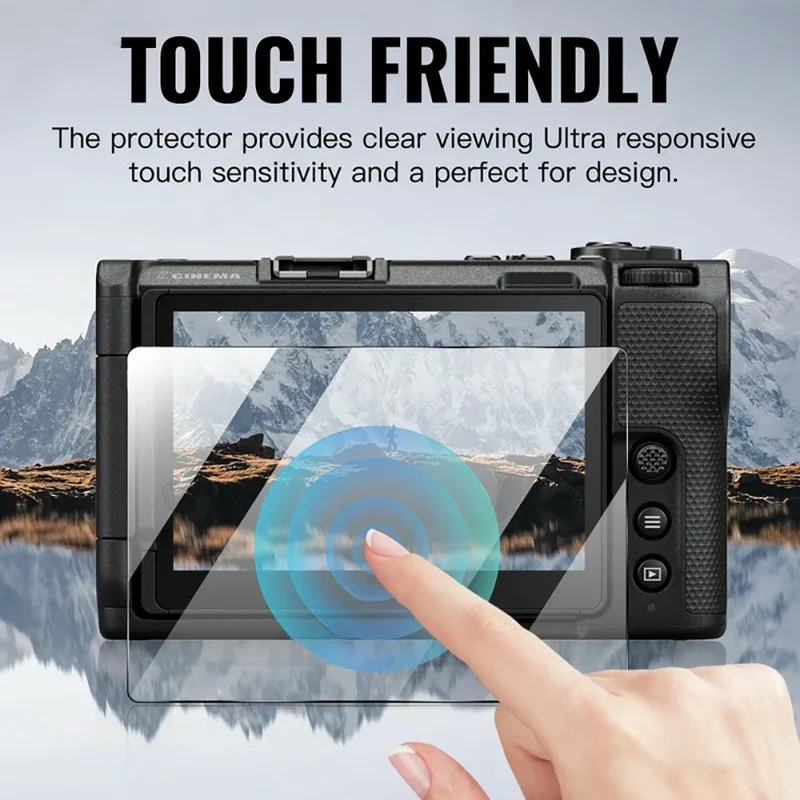 3Pcs for Nikon ZR Camera Screen Protector 9H Tempered Glass Anti-Scratch HD Camera Film - Transparent