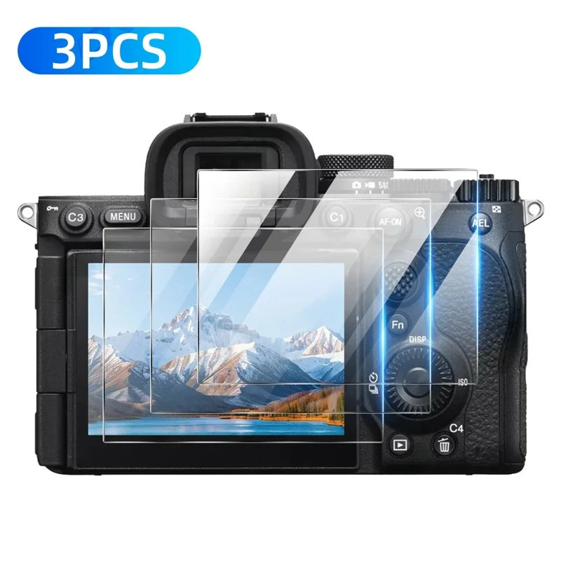 3 stk. til Sony Alpha 7 V Kamera Skærm Beskytter 9H Hærdet Glas Mod Krat HD Kamera Film - Gennemsigtig