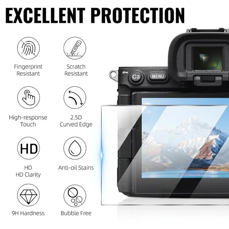 3 stk. til Sony Alpha 7 V Kamera Skærm Beskytter 9H Hærdet Glas Mod Krat HD Kamera Film - Gennemsigtig