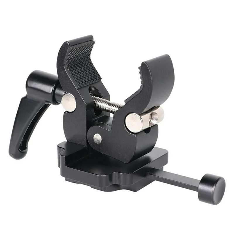 LB16 Aluminum Alloy Camera Clamp V-Lock Mount Quick Release Adapter for V-Port Battery Plate - Black