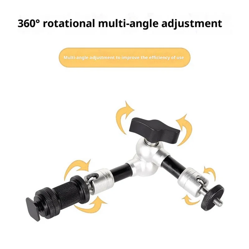 G147 7 Inch Magic Arm for DSLR Camera LCD Monitor LED Light Dual Ball Head Mount 360 Degree Multi-Angle Bracket