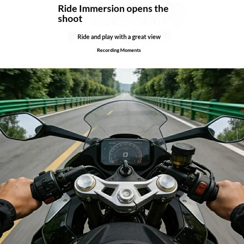 E116 Helmet Chin Mount for GoPro Hero / DJI Osmo Action / Insta360 Action Camera Quick Release Chin Strap Clamp - Black