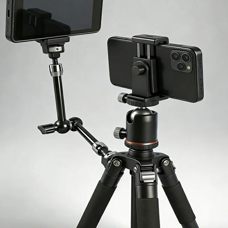 X059 11 Inch Magic Arm Camera Monitor Mount Articulating Arm Holder DSLR Camera Accessories - Black