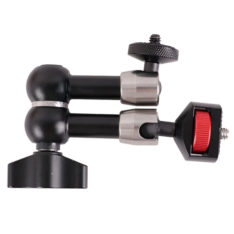 C118 7 Inch Adjustable Magic Arm Dual Ball Head Mount for Camera Phone Microphone Tripod Live Streaming Accessories