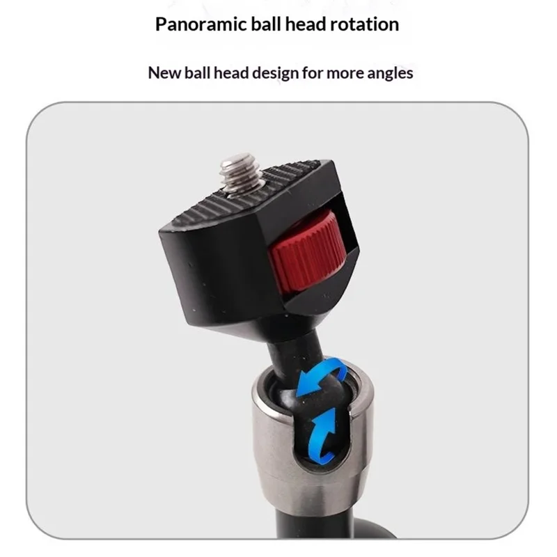 C118 7 Inch Adjustable Magic Arm Dual Ball Head Mount for Camera Phone Microphone Tripod Live Streaming Accessories