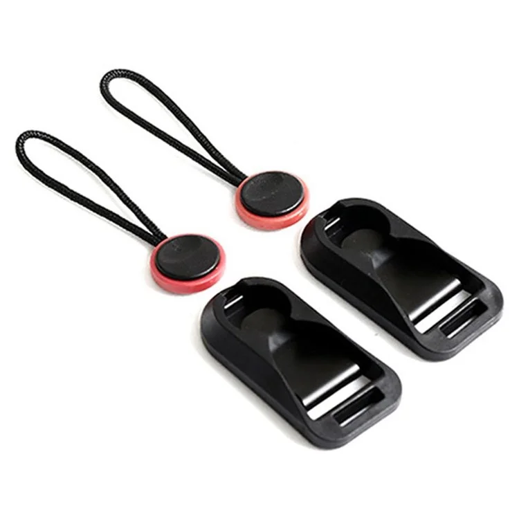 MBL-00 2PCS Camera Quick Release Connector With Base Camera Handy Strap Buckle Conversion ABS Buckle Nylon Rope Combination - Red