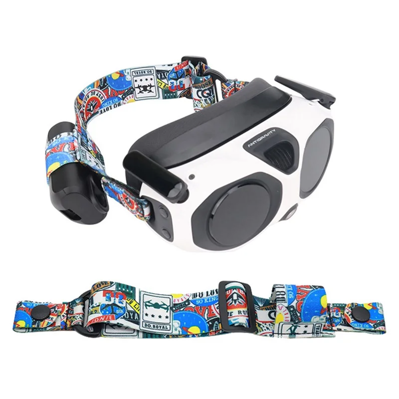 912746-11 Correia Ajustável para Antigravity A1 Vision VR Headset, Correia Elástica com Fecho de Velcro e Estampado