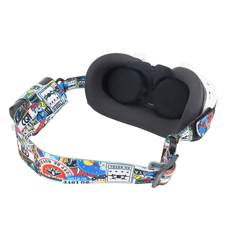 912746-11 Correia Ajustável para Antigravity A1 Vision VR Headset, Correia Elástica com Fecho de Velcro e Estampado