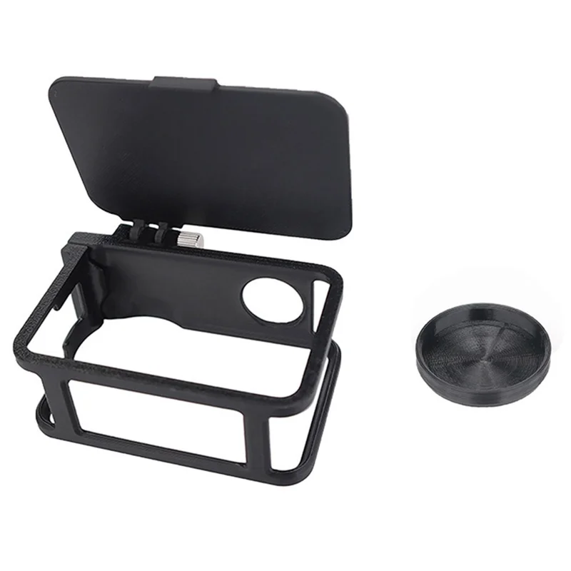 915609-11 Extension Frame Sunshade Camera Protective Case for DJI Osmo Action 6 Anti-Scratch Cover Protector with Lens Cap