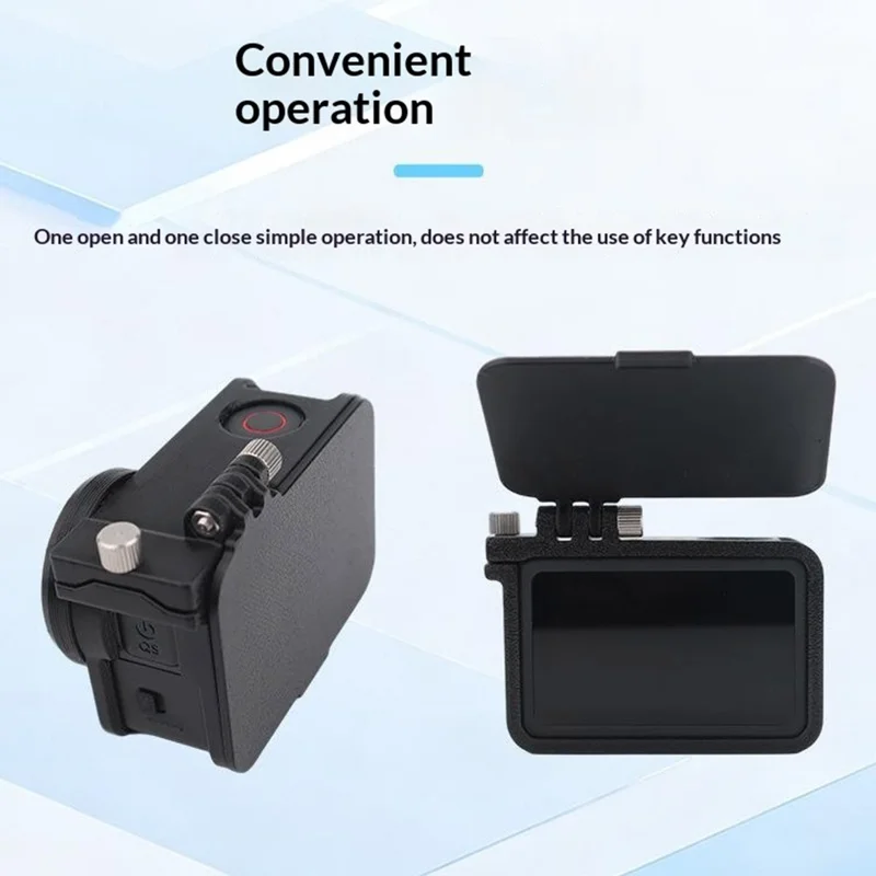 915609-11 Extension Frame Sunshade Camera Protective Case for DJI Osmo Action 6 Anti-Scratch Cover Protector with Lens Cap
