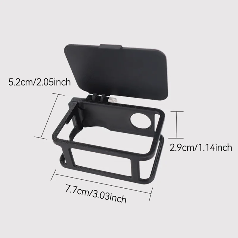 915609-11 Extension Frame Sunshade Camera Protective Case for DJI Osmo Action 6 Anti-Scratch Cover Protector with Lens Cap