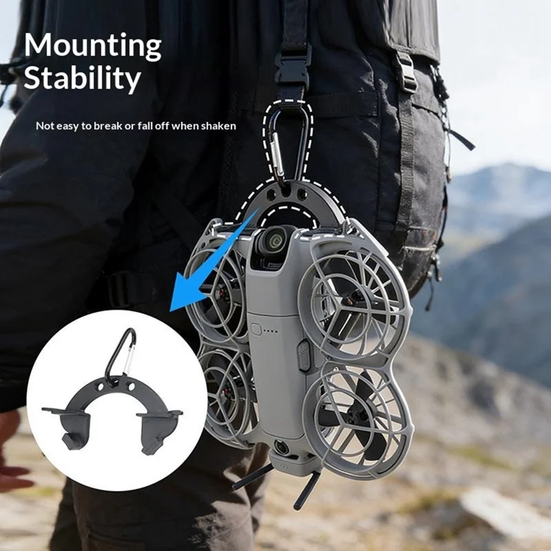 915610 Backpack Hook Mount for DJI Neo 2 Drone Portable Clip Hanger Desktop Wall Mounting Bracket