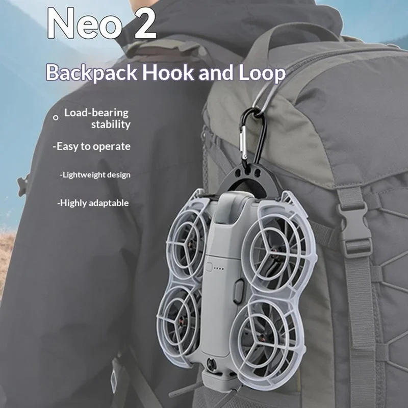 915610 Backpack Hook Mount for DJI Neo 2 Drone Portable Clip Hanger Desktop Wall Mounting Bracket