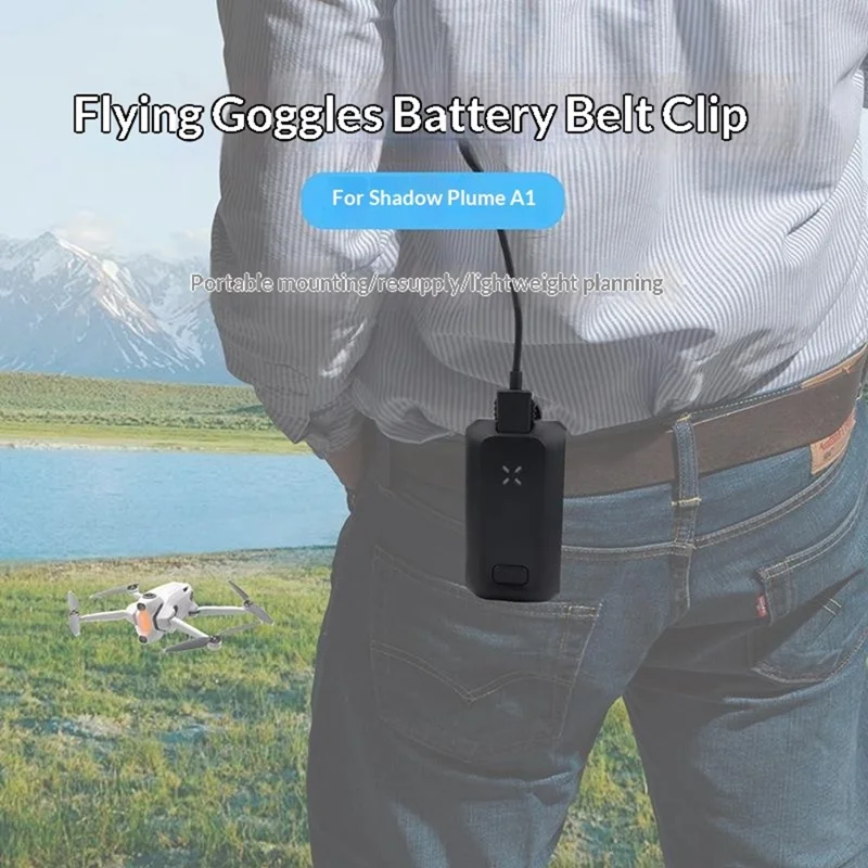 915634 Flying Goggles Battery Belt Clip for Antigravity Vision Portable Battery Charging Bracket Holder Storage Case
