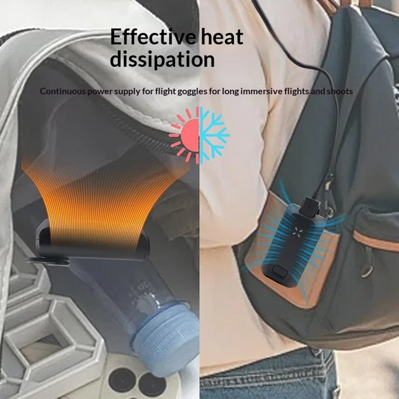 915634 Flying Goggles Battery Belt Clip for Antigravity Vision Portable Battery Charging Bracket Holder Storage Case