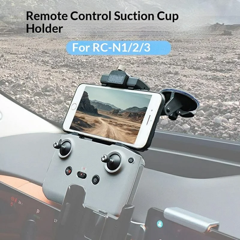 915658 Car Windshield Suction Cup Mount for DJI RC-N1  /  RC-N2  /  RC-N3 Remote Controller Phone Holder Stand