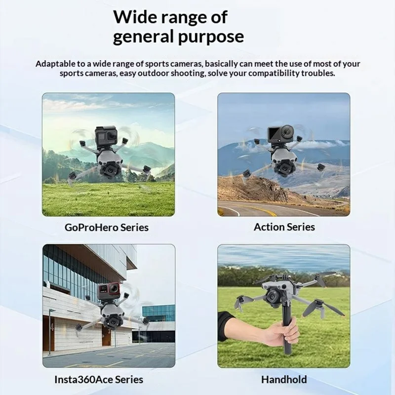 915694 Top Extension Kit Camera Bracket for DJI Mini 5 Pro Drone Quick Release Mount Compatible Action Camera Gimbal Stabilizer Accessories
