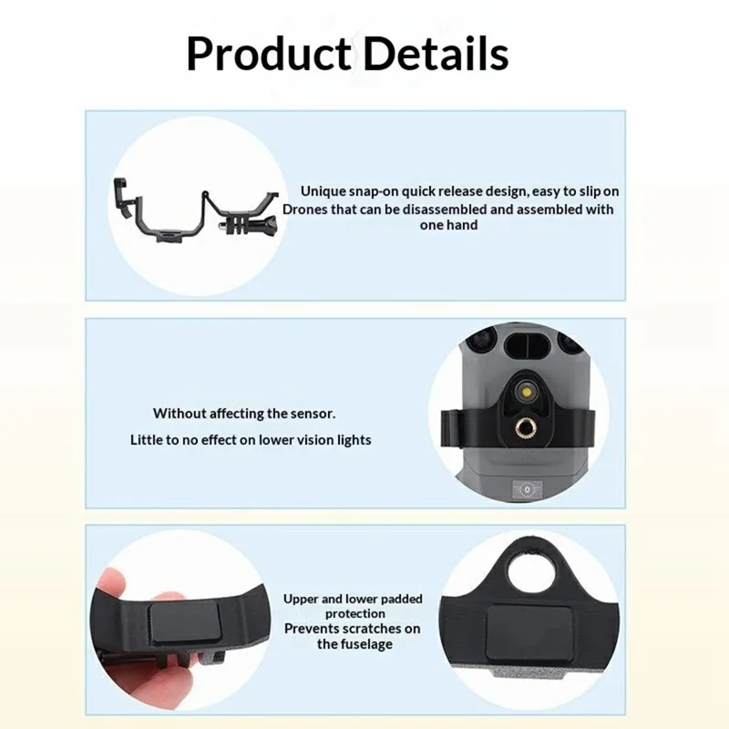 915694 Top Extension Kit Camera Bracket for DJI Mini 5 Pro Drone Quick Release Mount Compatible Action Camera Gimbal Stabilizer Accessories