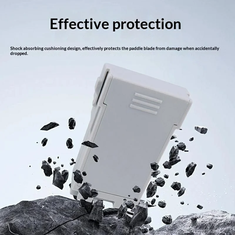 915708 Battery-Shaped Propeller Storage Box for DJI Mini 5 Pro Shockproof Anti-Drop Propeller Blades Protective Case - Grey
