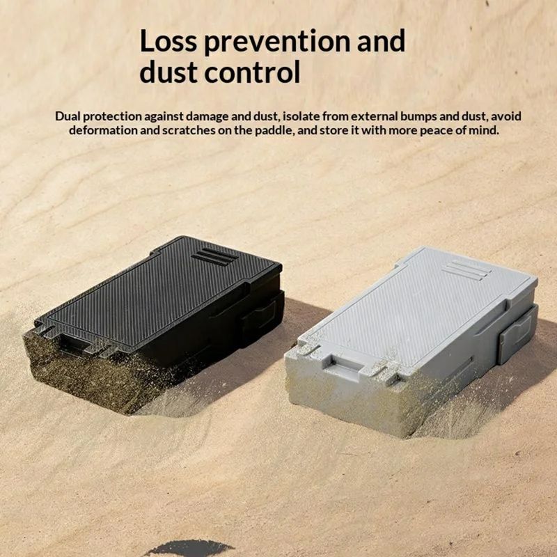 915708 Battery-Shaped Propeller Storage Box for DJI Mini 5 Pro Shockproof Anti-Drop Propeller Blades Protective Case - Grey