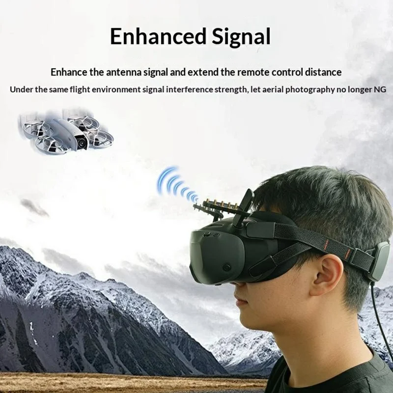 915635 2Pcs Yagi Antenna Signal Booster for DJI Goggles N3  /  Antigravity Vision Goggles Directional Range Extender