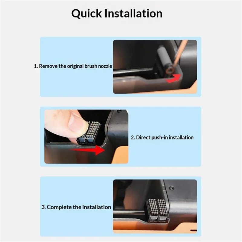 PRN260001 For Bambu Lab P1P  /  P1S  /  X1  /  X1C  /  X1E 3D Printer Metal Nozzle Bilateral Lightweight Cleaning Brush Kit