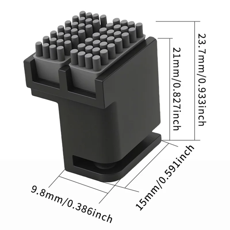 PRN260001 For Bambu Lab P1P  /  P1S  /  X1  /  X1C  /  X1E 3D Printer Metal Nozzle Bilateral Lightweight Cleaning Brush Kit