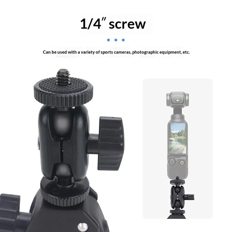 915774 Adjustable Bike Handlebar Mount for Lumen Fly Mini Remote Control Drone Action Camera Phone Remote Controller Mount Bracket with 1 / 4 Inch Screw