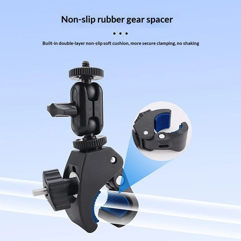 915774 Adjustable Bike Handlebar Mount for Lumen Fly Mini Remote Control Drone Action Camera Phone Remote Controller Mount Bracket with 1 / 4 Inch Screw