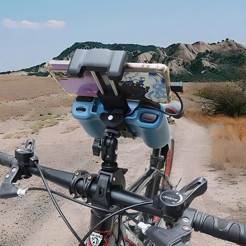 915774 Adjustable Bike Handlebar Mount for Lumen Fly Mini Remote Control Drone Action Camera Phone Remote Controller Mount Bracket with 1 / 4 Inch Screw