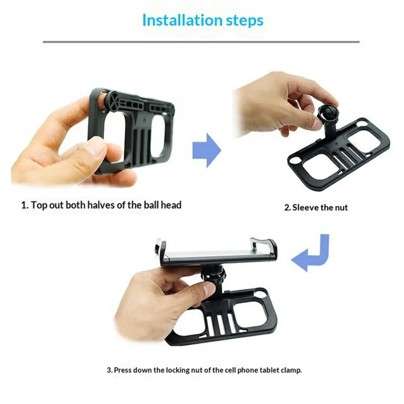 912757 For LumenFly Mini Drone Controller Foldable Tablet Stand 360 Degree Rotation Desktop Mount Bracket - S