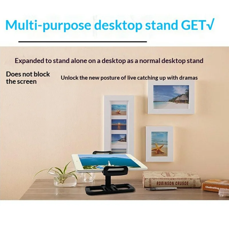 912757 For LumenFly Mini Drone Controller Foldable Tablet Stand 360 Degree Rotation Desktop Mount Bracket - S