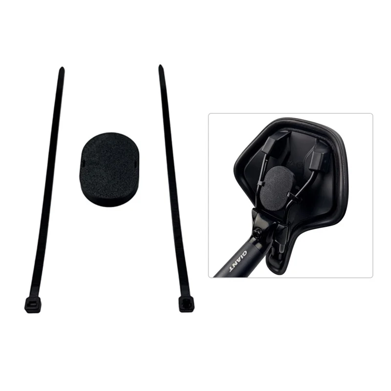 915808 For Xiaomi Tag Protective Case Bike Saddle Seat Mount Anti-Theft Tracker Holder - Black