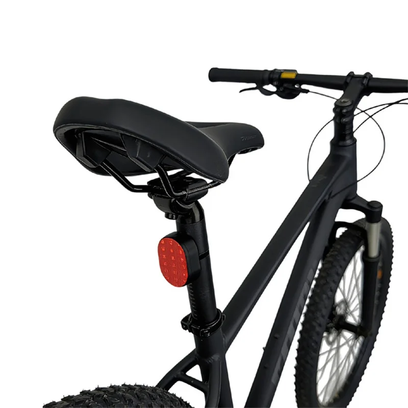 915811 For Xiaomi Tag Protective Case Mountain Road Bike Tail Reflector Anti-theft Tracker Holder - Black