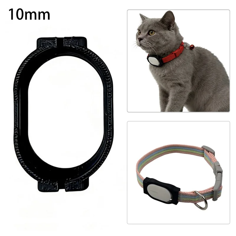 915809 Pour Xiaomi Tag Smart Tracker Sangle de Collier pour Animaux Adaptateur Support de Fixation en Plastique - 10 mm
