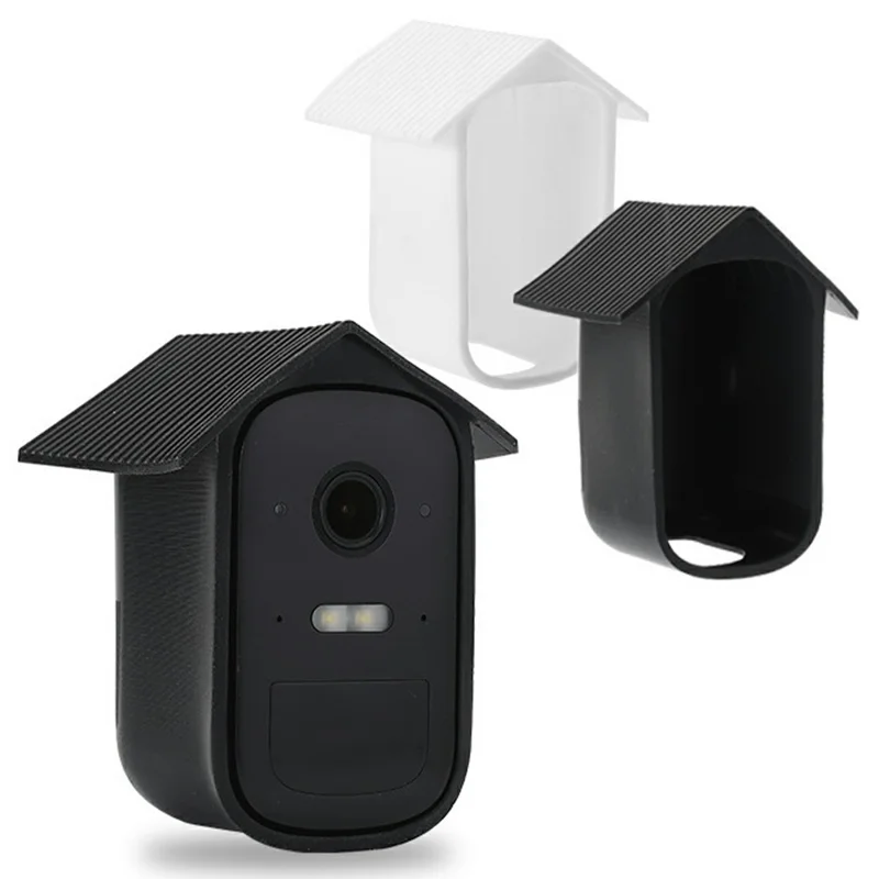 Silicone Protective Case for Eufy Security eufyCam 2C Weatherproof Shockproof Anti-Dust Smart Security Camera Protective Cover - Black