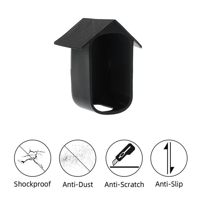 Silicone Protective Case for Eufy Security eufyCam 2C Weatherproof Shockproof Anti-Dust Smart Security Camera Protective Cover - Black