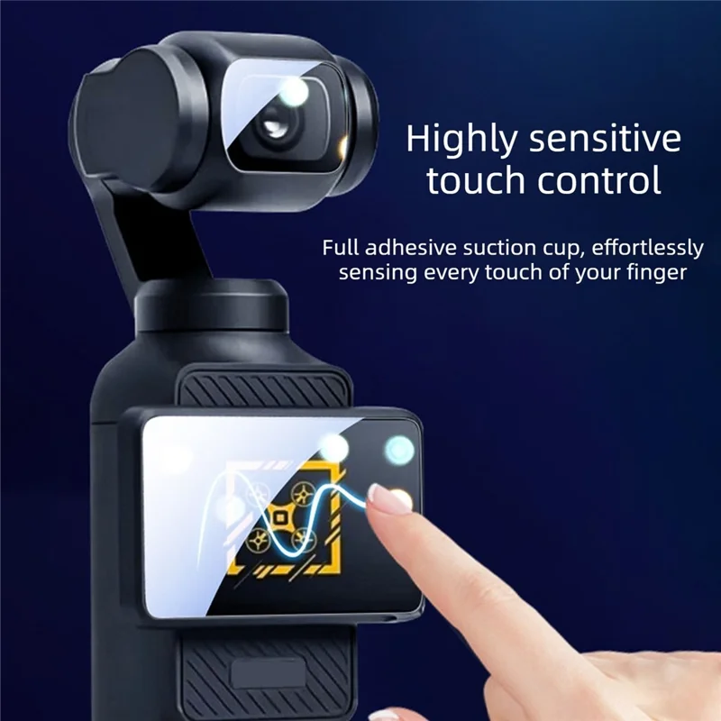 5 Sets For DJI Osmo Pocket 4 Hydrogel Film High Definition Soft PET Screen Protector Camera Screen + Lens Film - Transparent