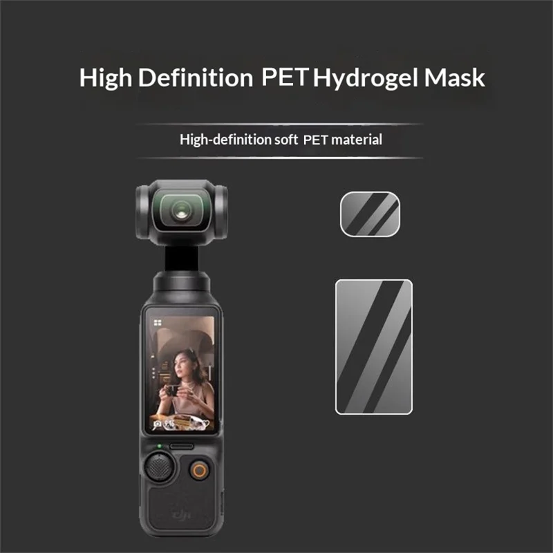 5 Sets For DJI Osmo Pocket 4 Hydrogel Film High Definition Soft PET Screen Protector Camera Screen + Lens Film - Transparent