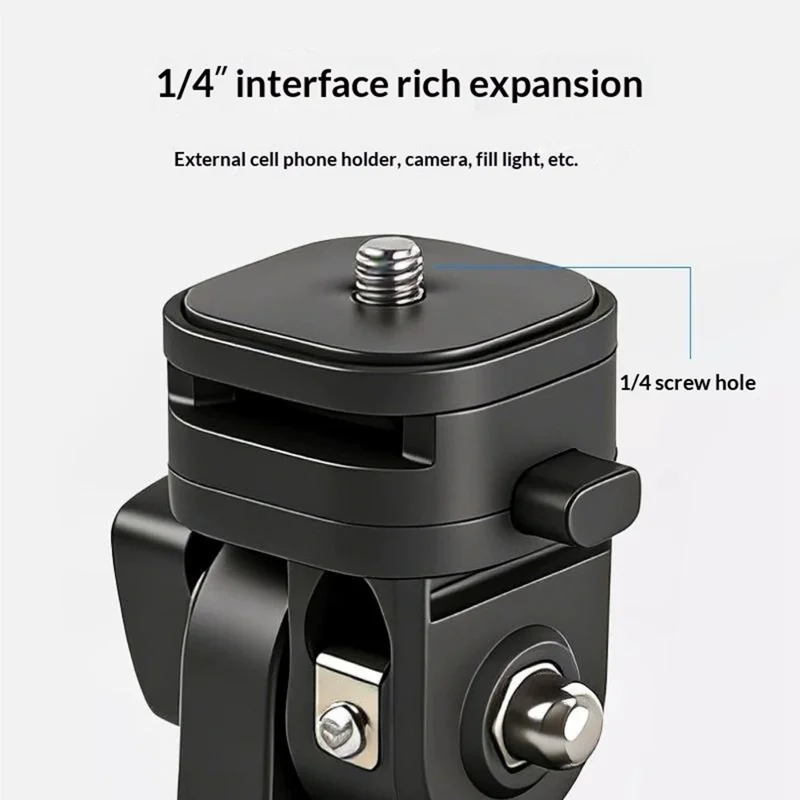 Y079 180 Degree Rotating Light Stand Adapter Bracket 1 / 4 Screw Cold Shoe Quick Release Mount for Camera Phone Fill Light