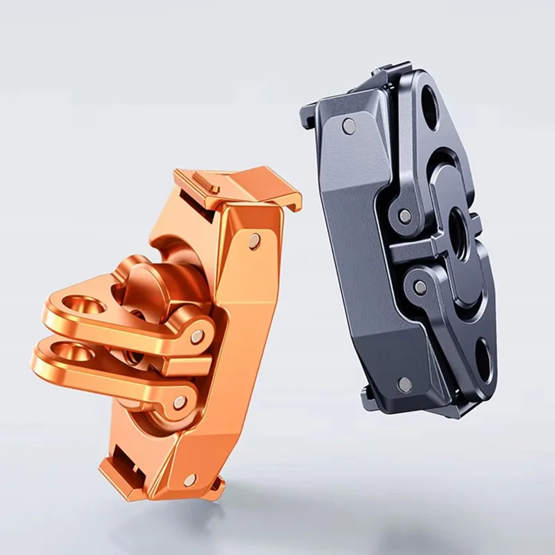DJ-7 Magnetischer Action-Kamera-Montageadapter für DJI Osmo Action, faltbarer Verbinder, Schnellwechselplatte mit 1/4 Zoll Gewinde – Orange