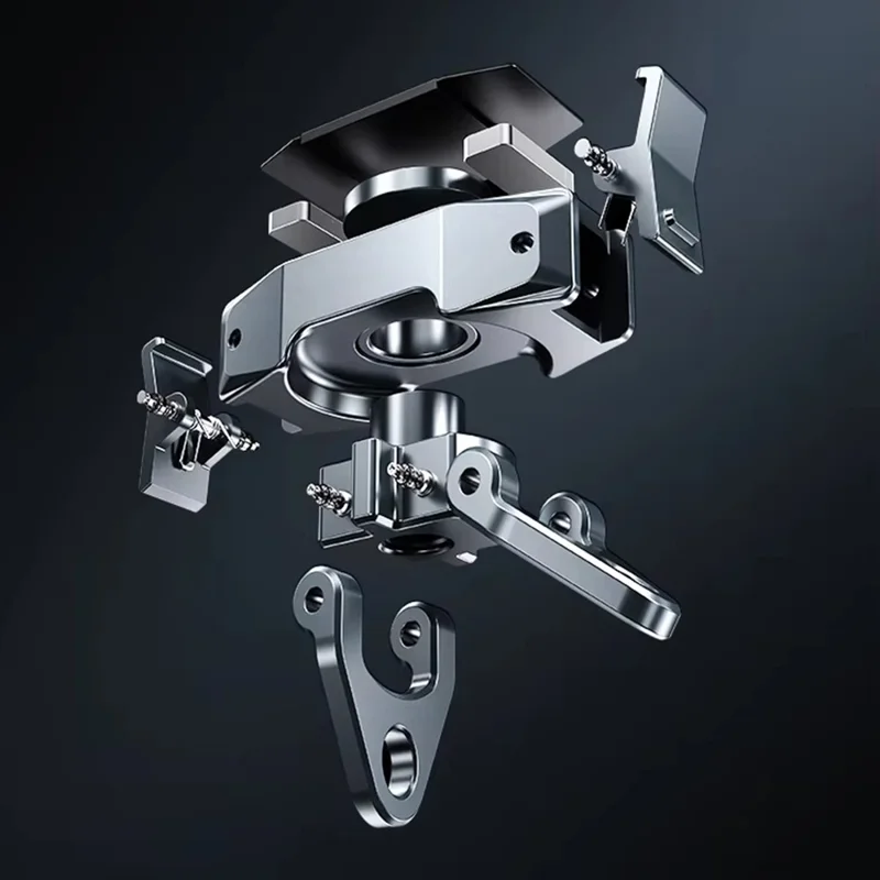 DJ-7 Magnetischer Action-Kamera-Montageadapter für DJI Osmo Action, faltbarer Verbinder, Schnellwechselplatte mit 1/4 Zoll Gewinde – Orange