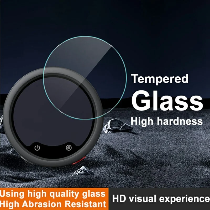 IMAK pour Insta360 Mic Pro Protecteur d'écran HD Anti-rayures Film en Verre Trempé
