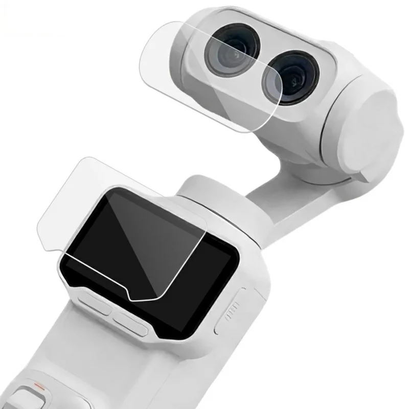 IMAK Per Insta360 Luna Ultra Protezione Schermo in Vetro Temperato + Set Pellicola Obiettivo con Cornice Autoallineante