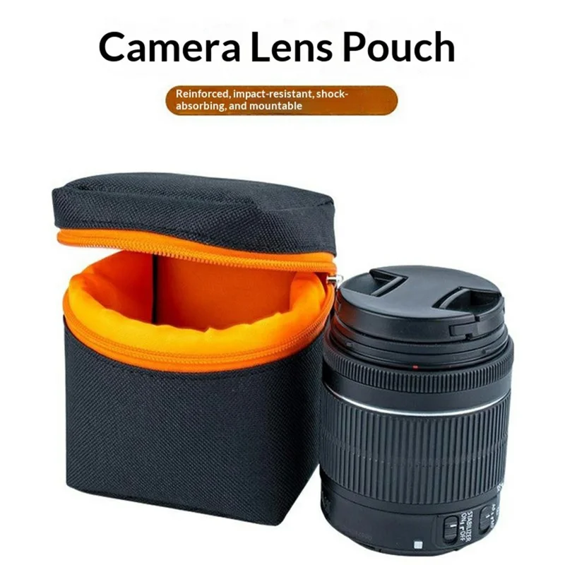 KB-01 Oxford Cloth Camera Lens Pouch Impact-Resistant Protective Case for DSLR Camera Lens Storage