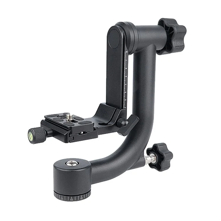 Yelangu A17 360 Degrés à Échelle Horizontale en Aluminium Caméra Caméra Standard de Connexion Stabilisateur de Cardan