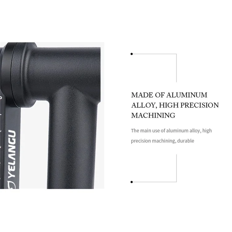 Yelangu A17 360 Degrés à Échelle Horizontale en Aluminium Caméra Caméra Standard de Connexion Stabilisateur de Cardan