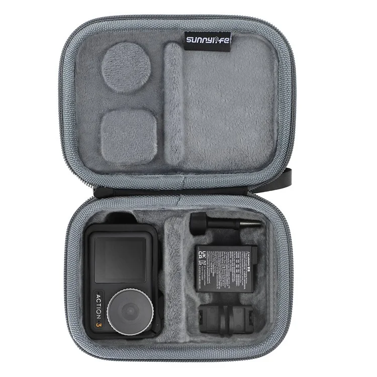 SUNNYLIFE OA3-B510 Standard Combo Bag für DJI Osmo Action 3 Kratzfeste Tragetasche Verschleißfest Stoßfest mit Riemen / Schnalle