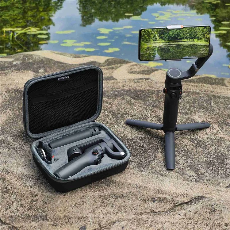 SUNNYLIFE OM6-B513 For DJI Osmo Mobile 6 Kit Accessories Storage Bag Portable Shockproof Carrying Case Zipper Protection Pouch