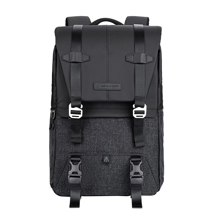 K&F CONCEPT KF13.087AV5 Leichter Kamera-Rucksack Multifunktions-Schultertasche Wasserdicht Große Kapazität Regenhülle 15,6 Zoll Laptop-Rucksack